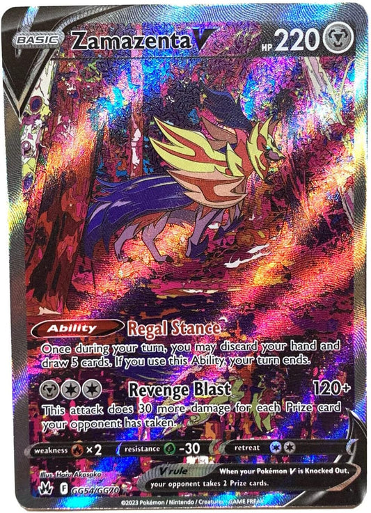 Pokemon - Zamazenta V GG54/GG70 - Crown Zenith - Galarian Gallery - Ultra Rare Alternate Art
