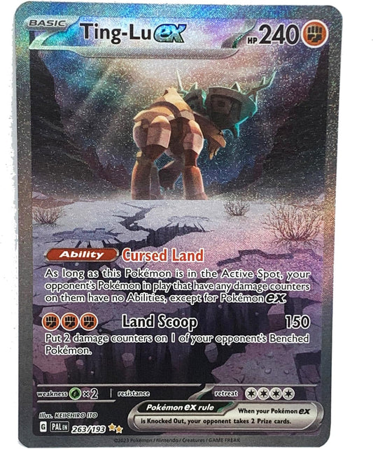 Pokémon Ting Lu ex 263/193 Special Illustration Rare Paldea Evolved Collectible Card