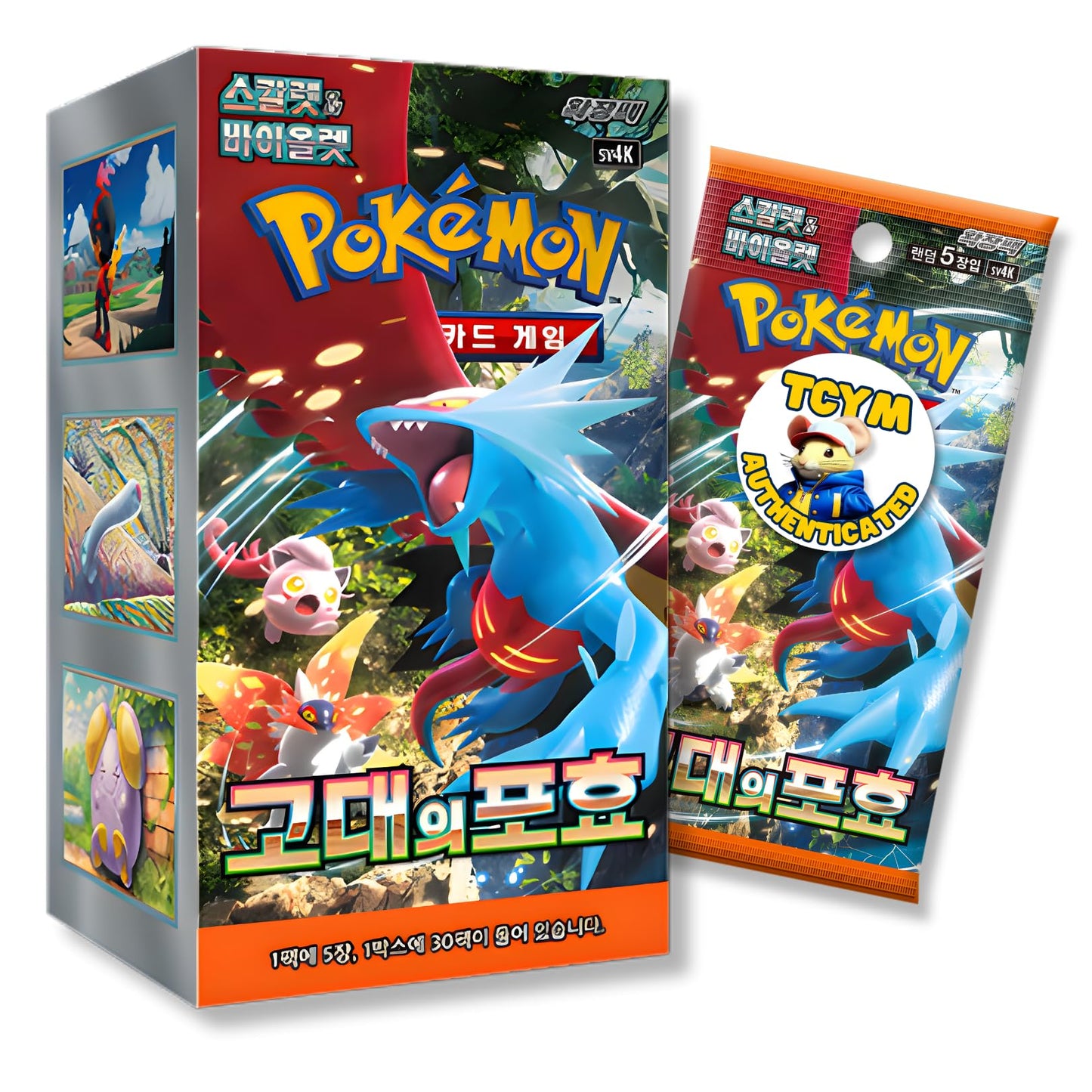 Paradox Rift Ancient Roar Korean Booster Box | TCYM Authenticated | Pokemon Paradox Rift | Korean Pokemon Cards | 30 Booster Packs