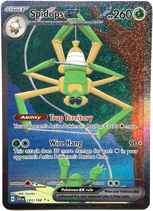 Pokemon - Spidops ex 243/198 - Scarlet & Violet - Special Illustrator Rare - Full Art