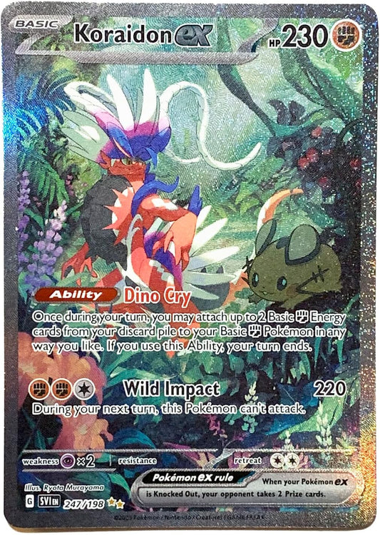 Pokemon - Koraidon ex 247/198 - Scarlet & Violet - Special Illustrator Rare - Holo Full Art