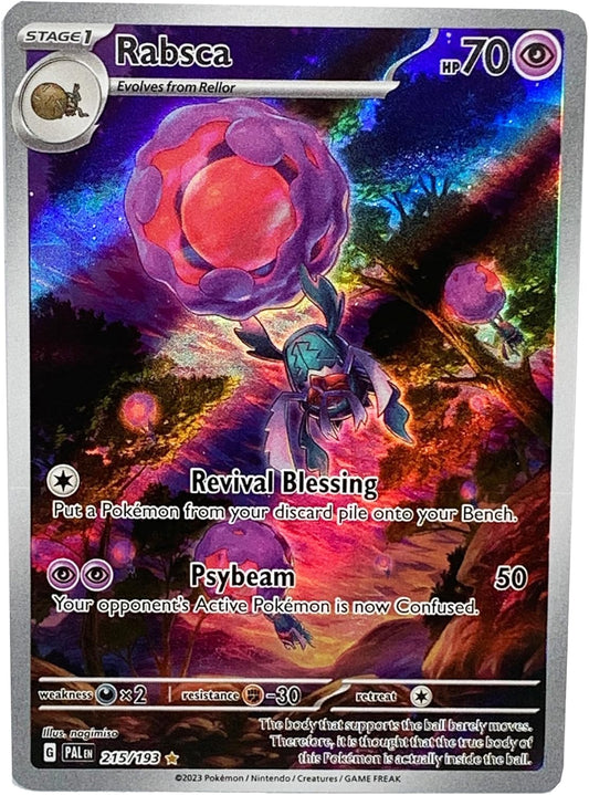 Pokemon Rabsca 215/193 Paldea Evolved Illustration Rare Alternate Art Card