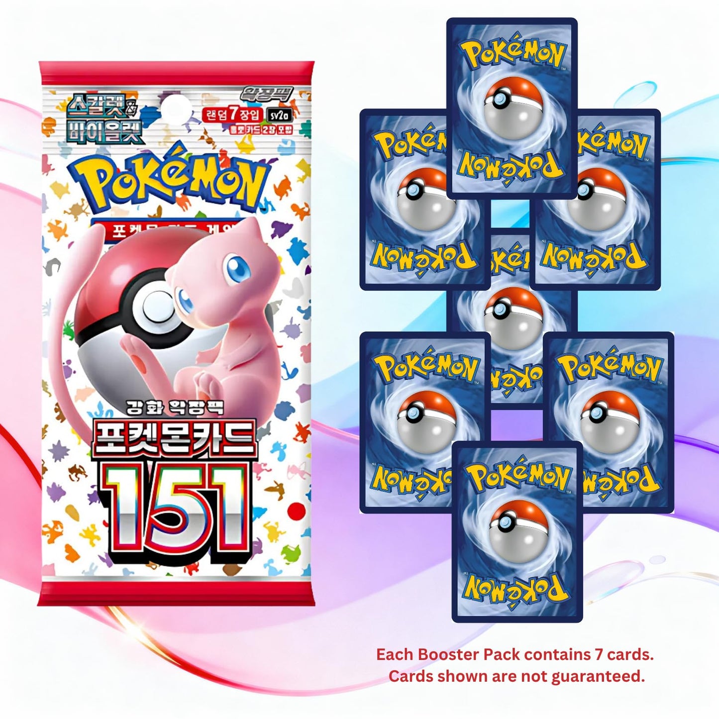 151 Korean 3 Booster Packs | TCYM Authenticated | Korean Pokemon Cards | Pokemon 151 Booster Bundle | Pokémon Scarlet and Violet