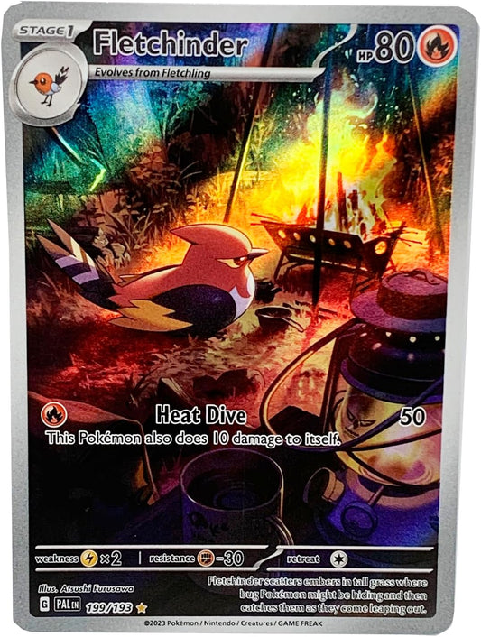 Pokemon - Fletchinder 199/193 - Paldea Evolved - Illustration Rare - Alternate Art Card