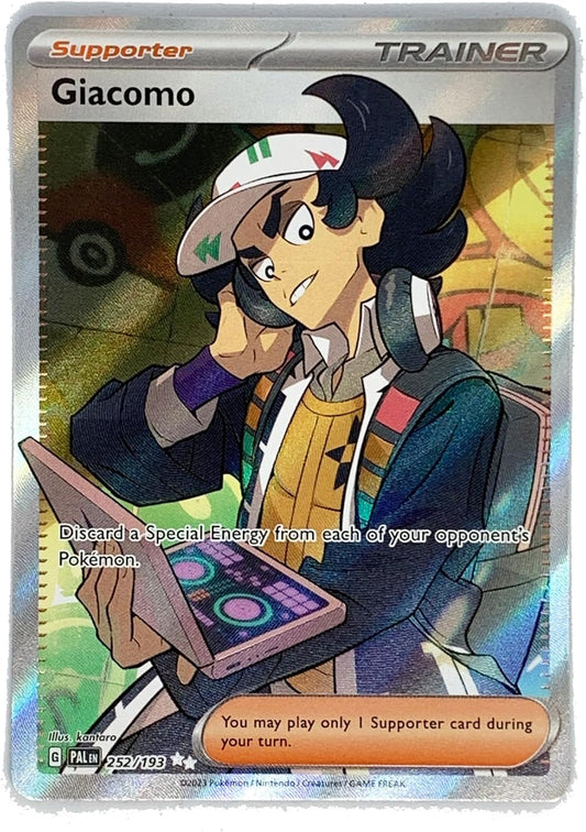 Pokemon - Giacomo 252/193 - Paldea Evolved - Ultra Rare Full Art Card