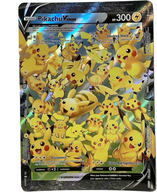 Pikachu V-Union ** Jumbo ** Promo Pokemon Card - Celebrations
