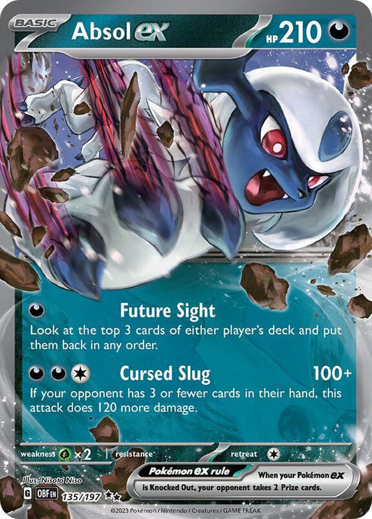 Absol ex Double Rare 135/197 Obsidian Flames