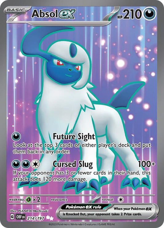 Absol ex Ultra Rare 214/197 Obsidian Flames