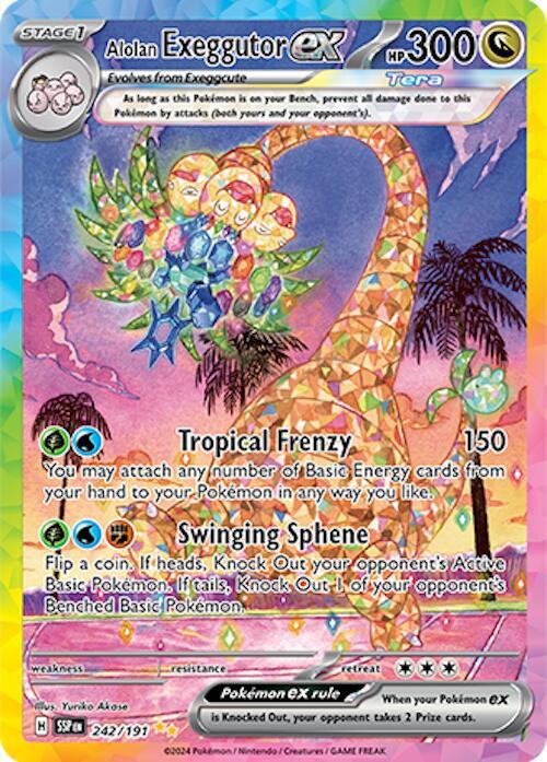 Alolan Exeggutor ex Special Illustration Rare 242/191 Surging Sparks