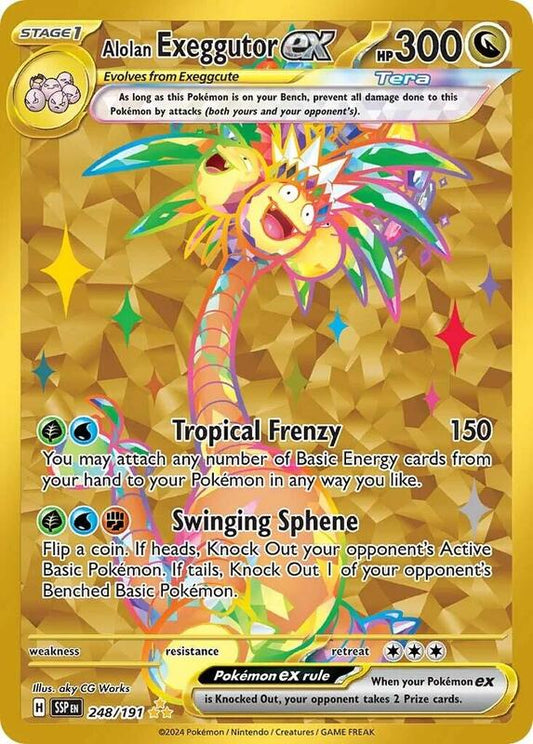 Alolan Exeggutor ex Hyper Rare 248/191 Surging Sparks