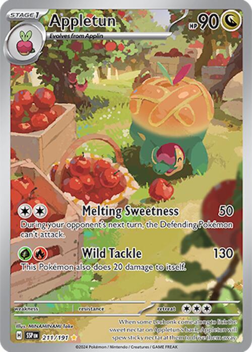 Appletun Illustration Rare 211/191 Surging Sparks
