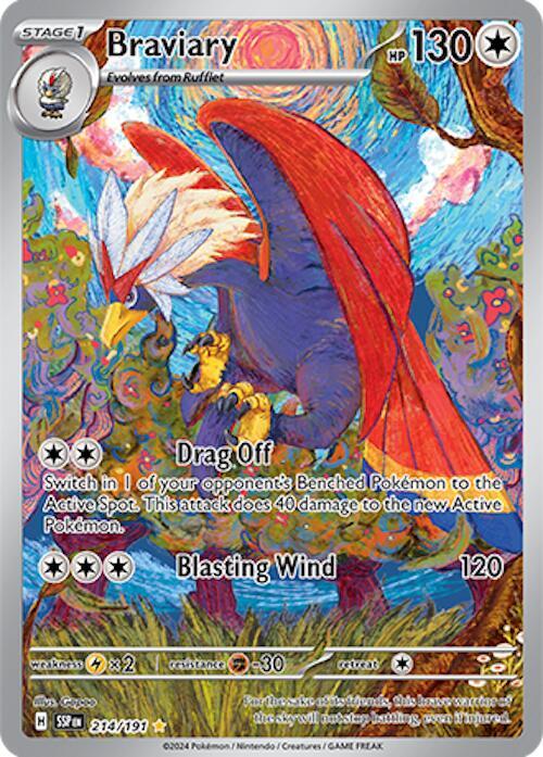 Braviary Illustration Rare 214/191 Surging Sparks