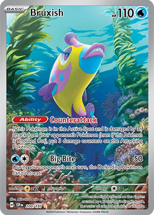 Bruxish Illustration Rare 200/191 Surging Sparks