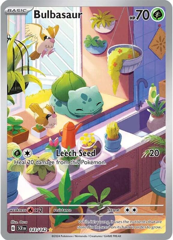 Bulbasaur Illustration Rare 143/142 Stellar Crown
