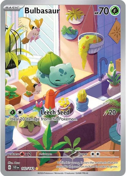Bulbasaur Illustration Rare 143/142 Stellar Crown