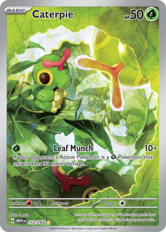 Caterpie Illustration Rare 172/165 Scarlet & Violet 151