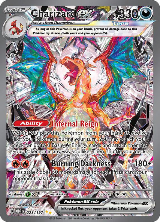 Charizard ex Special Illustration Rare 223/197 Obsidian Flames