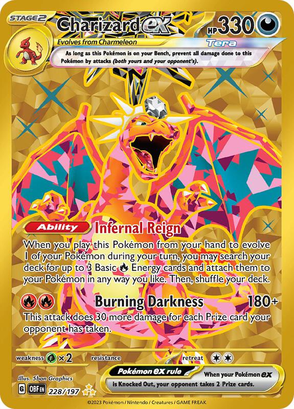 Charizard ex Hyper Rare 228/197 Obsidian Flames