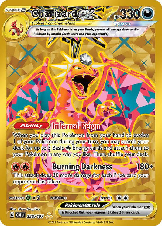 Charizard ex Hyper Rare 228/197 Obsidian Flames