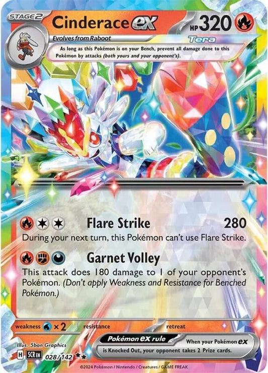 Cinderace ex Double Rare 028/142 Stellar Crown