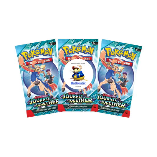 Journey Together Pokemon Booster Packs x 3 | Scarlet & Violet Set | Pokémon Trading Cards in Booster Packs | TCYM Authenticated | Pokémon TCG Pack | Pokemon Journey Together