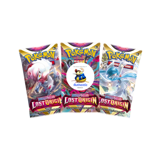 Lost Origins Pokemon Booster Packs Triple Pack | Trading Cards | 3 x Lost Origin Booster Packs | TCYM Authentication | 3 x Card Packets from Pokemon Booster Box |