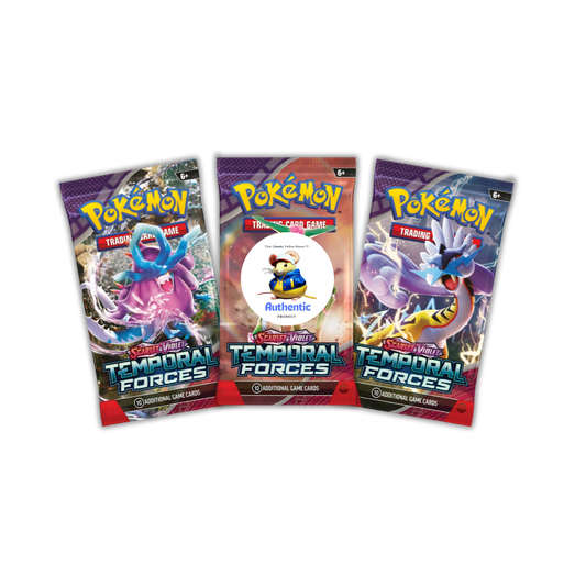 Temporal Forces Pokemon Booster Packs x 3 | Scarlet & Violet Set | Pokémon Trading Cards in Booster Packs | TCYM Authenticated | Pokémon TCG Pack | Pokemon Temporal Forces