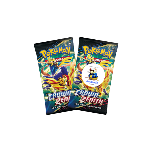 Crown Zenith Pokemon Booster Packs x 2 | Sword and Shield Set | Pokémon Trading Cards in Booster Packs | TCYM Authenticated | Pokémon TCG Pack | Pokemon Crown Zenith