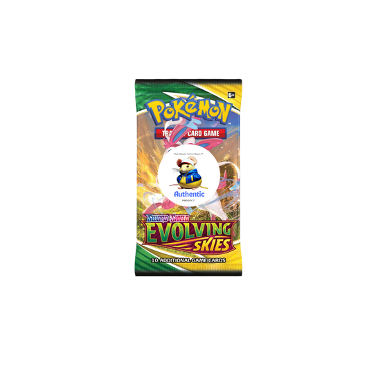 Evolving Skies Pokemon Booster Pack | Sword and Shield Set | Pokémon Trading Cards in Booster Packs | TCYM Authenticated | Pokémon TCG Pack | Pokemon Evolving Skies