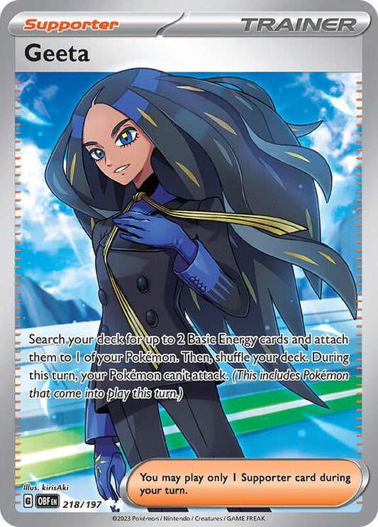 Geeta Ultra Rare 218/197 Obsidian Flames