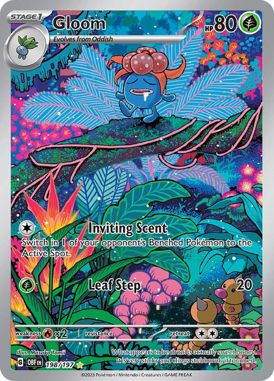 Gloom Illustration Rare 198/197 Obsidian Flames