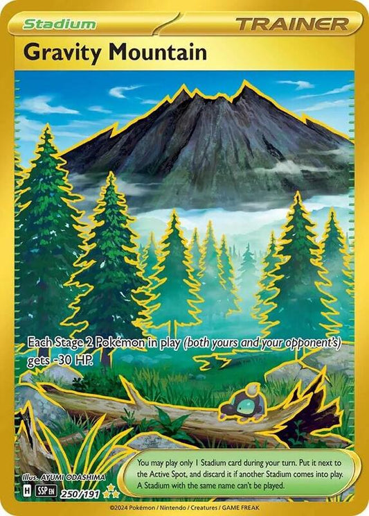 Gravity Mountain Hyper Rare 250/191 Surging Sparks