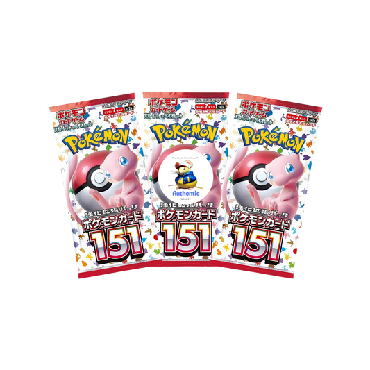 3 x Japanese 151 Pokemon Booster Packs | Scarlet & Violet Set | Pokémon Trading Cards in Booster Packs | TCYM Authenticated | Pokemon TCG Pack | Japanese 151 |