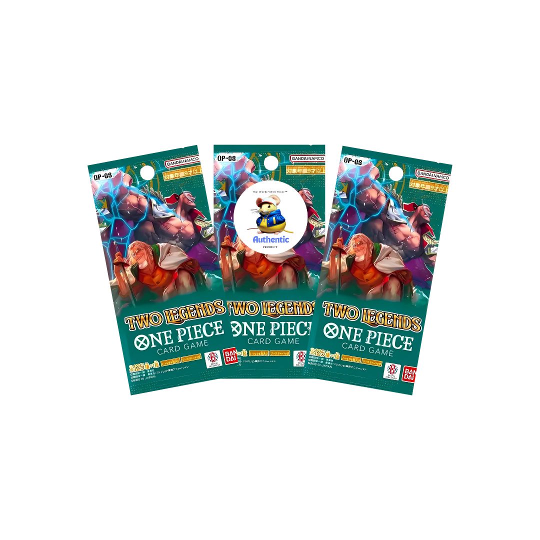 3 x One Piece Booster Packs OP-8 | Two Legends | Trading Cards Booster Packs | One Piece Packs | Authentic Japanese Product | TCYM Verification for One Piece Cards Games Enthusiasts |