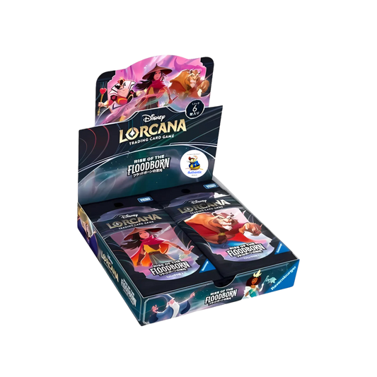 Japanese Disney Cards | Japanese Lorcana Rise of the Floodborn | Lorcana Booster Packs TCYM Authenticated | Lorcana Trading Cards Collection | Booster Box | (Booster Box (24 Packs))