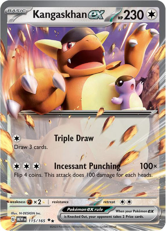 Kangaskhan ex Double Rare 115/165 Scarlet & Violet 151