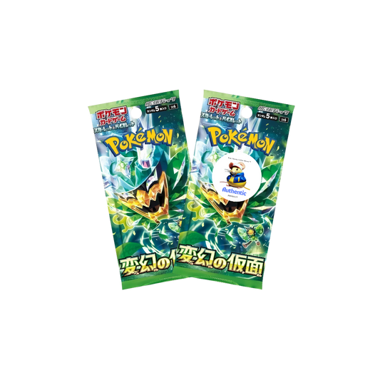 2 x Korean Pokémon Twilight Masquerade Booster Packs | Pokemon Scarlet and Violet Series | Korean Mask of Change Pokemon Booster Packs | TCYM Authenticated | Perfect for Japanese Pokemon Cards Fans