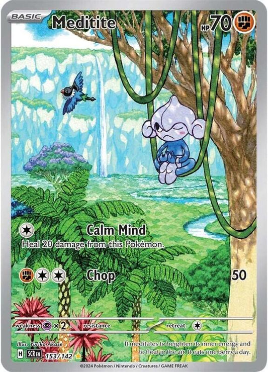 Meditite Illustration Rare 153/142 Stellar Crown