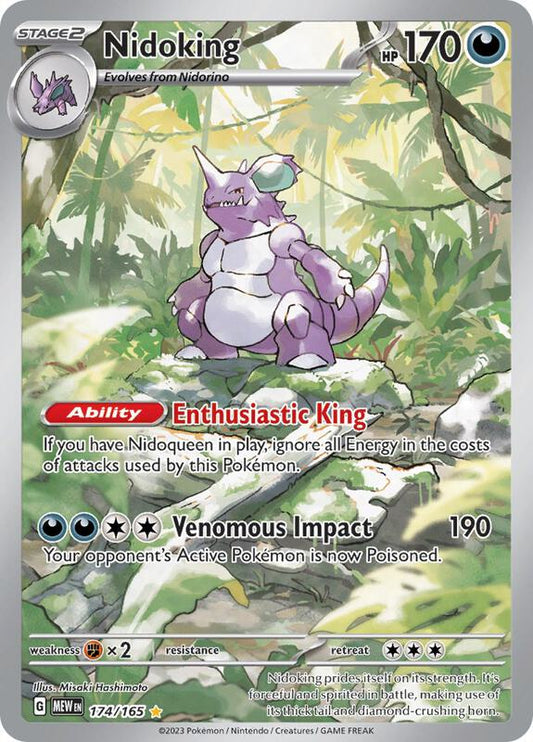 Nidoking Illustration Rare 174/165 Scarlet & Violet 151
