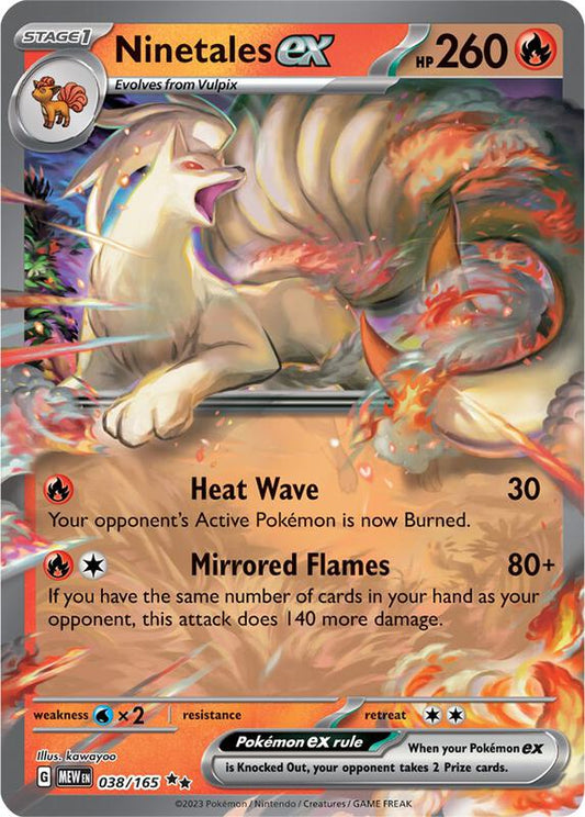Ninetales ex Double Rare 038/165 Scarlet & Violet 151