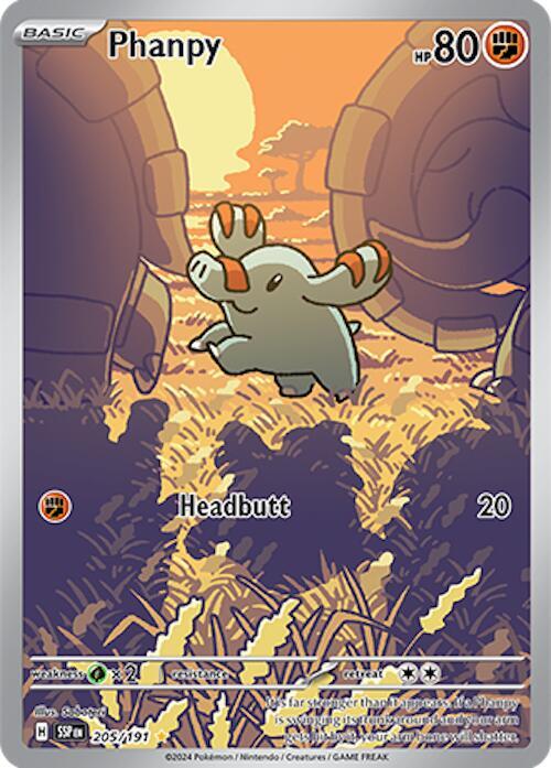 Phanpy Illustration Rare 205/191 Surging Sparks