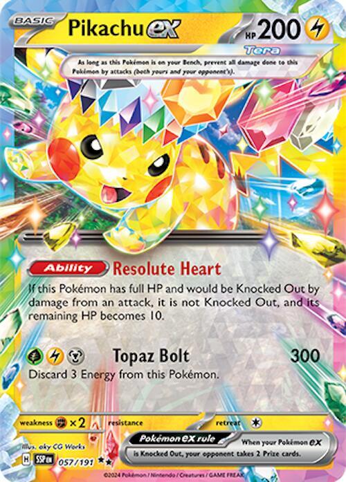 Pikachu ex 057/191 Surging Sparks