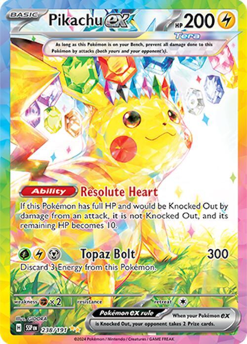 Pikachu ex Special Illustration Rare 238/191 Surging Sparks