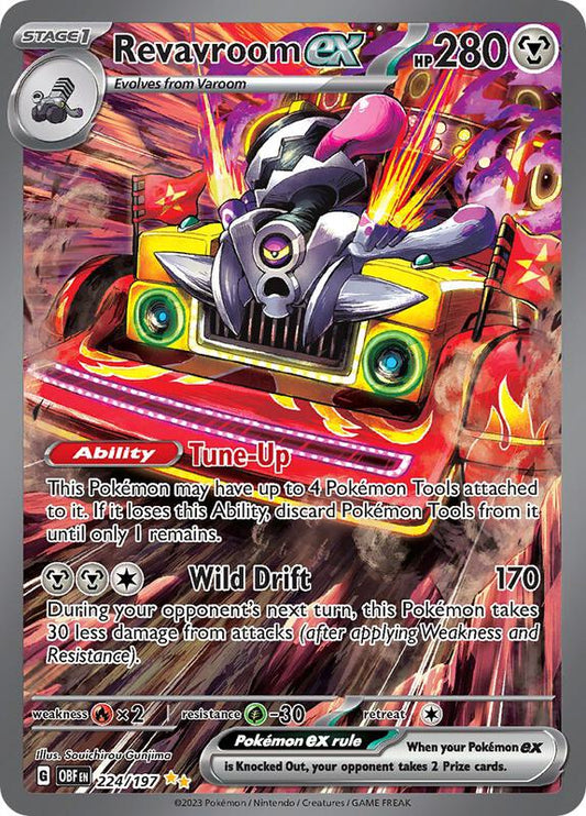 Revavroom ex Special Illustration Rare 224/197 Obsidian Flames