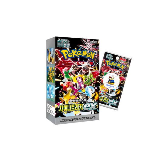 Korean Pokémon Paldean Fates Booster Box (10 Packs) | Pokemon Scarlet and Violet | Korean Shiny Treasure Pokemon Booster Box | TCYM Authenticated | Perfect for Japanese Pokemon Cards Fans
