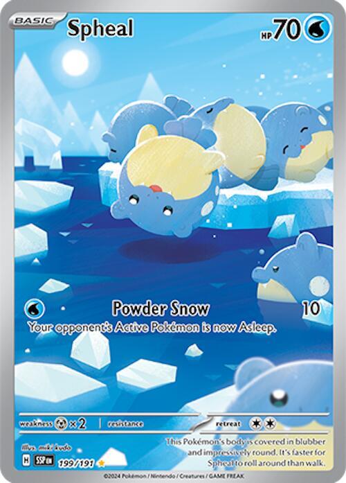 Spheal Illustration Rare 199/191 Surging Sparks