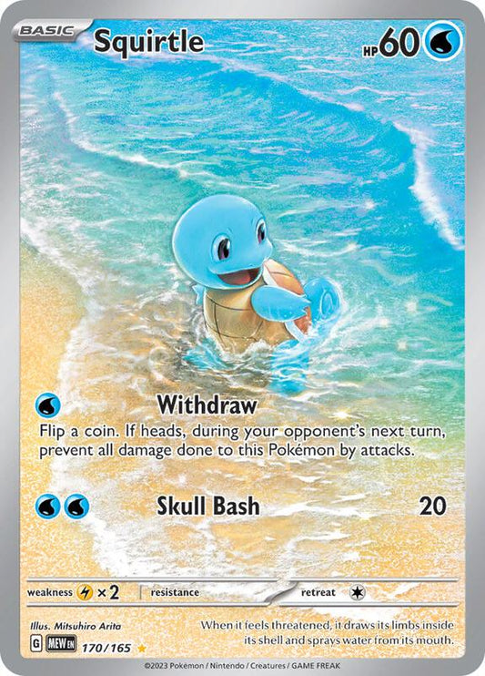 Squirtle Illustration Rare 170/165 Scarlet & Violet 151
