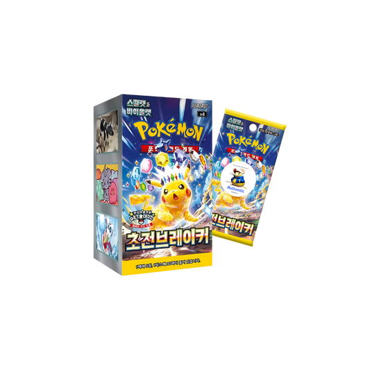 Korean Surging Sparks Pokémon Booster Box | 30 x Korean Super Electric Breaker Booster Box | 30 x Pokemon Card Pack | Pokemon TCG Packs | TCYM Authenticated |