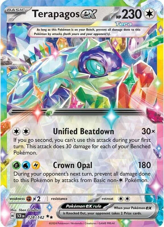 Terapagos ex Double Rare 128/142 Stellar Crown