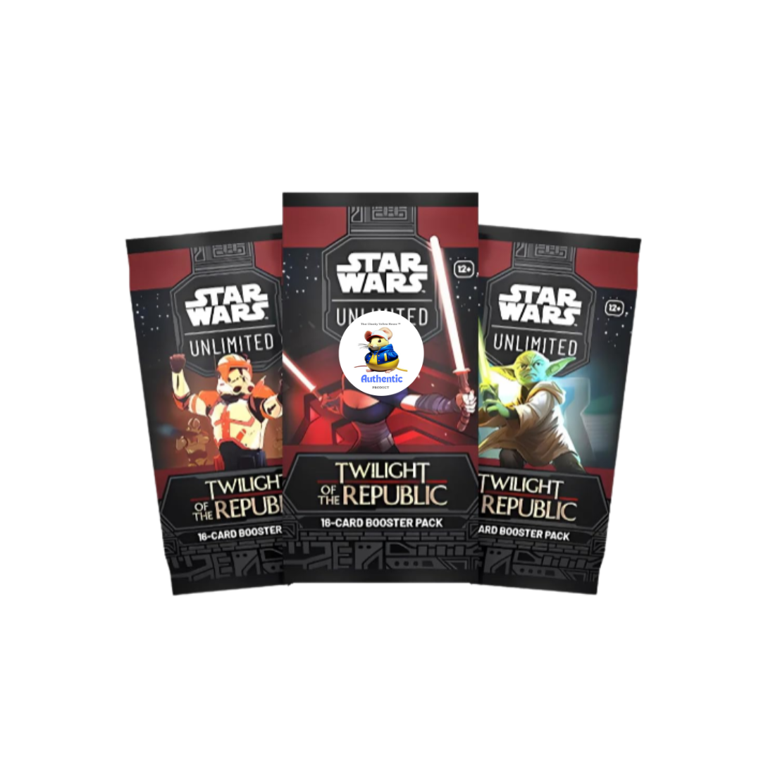 Star Wars Unlimited TCG - Twilight of the Republic Booster Packs, TCYM Authenticated Official Trading Card Game | Star Wars Game | Star Wars Games Collection (Booster Box (24 Packs))